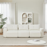 3 Seater With Thickened Armrests Sofa For Living Room