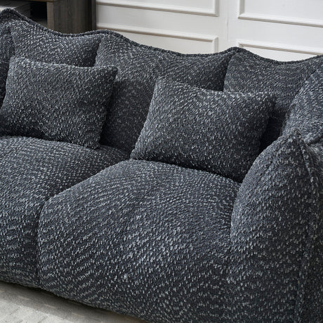 Comfortable Dual Beanbag Chair With High Resilience Foam Core For 2 People