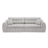 3 Seater, Couch With Throw Pillows For Living Room