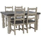 Mansion Dining Table & 4 Chairs - MES55DT+SIL20DTx4