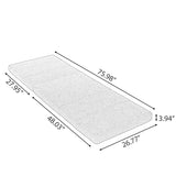 Outdoor Chaise Lounge Cushion Only, Water-Resistant Patio Lounge Chair Cushion With Removable Cover