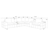 Modular Sectional With Large Square Arms