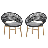 Cyril - Outdoor Papasan Style Dining Chair (Set of 2)