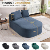 Oversized Chaise Lounge Sofa Bed With Deep Seat And Soft Pillows