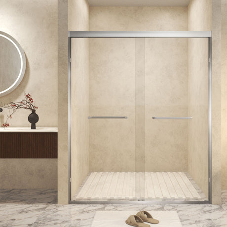 Double Sliding Shower Door With Explosion Proof Film