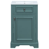 Elegant Bathroom Vanity With Ceramic Sink, Soft Close Door, Adjustable Shelf