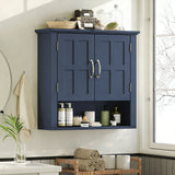 Multi Functional Wall Mounted Cabinet With Adjustable Shelves For Bathroom