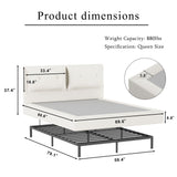 Airframe - Upholstered Bed Frame With Double Layered Upholstered Headboard