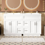 Bathroom Vanity With 2 Doors, 2 Drawers, Adjustable Shelf, Hidden Slides & Soft Close Hinges