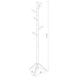 6 Hook Coat Rack With Rotating Top