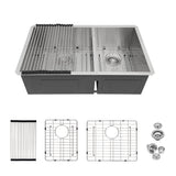 Modern Double Bowl Undermount Sink Design With 10" Deep Basins