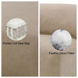 Veata - Sectional Sofa - Light Brown