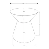 Drum Accent Side Table, Contemporary & Modern Elegant Design