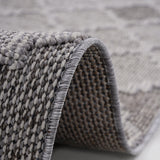 Guros - 6' X 9' Trellis Indoor / Outdoor Area Rug - White / Gray