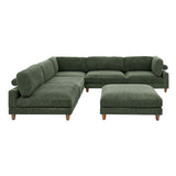 Modern Modular Sectional With Adjustable Back Support