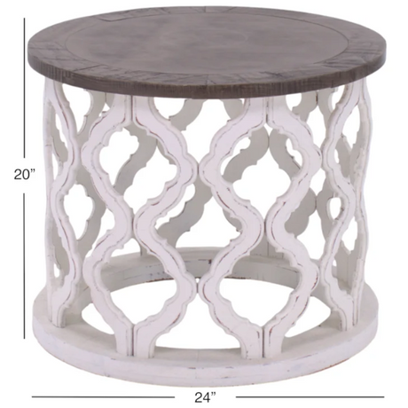 VO   BROCADE   NW/GRANITE   END   TABLE - BROENWG