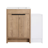 Freestanding Bathroom Vanity With Sink And Storage Cabinets, Soft Closing Doors