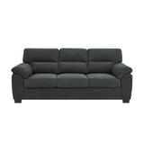 3 Seater Sofa With Padded Armrests And Triangular Leg