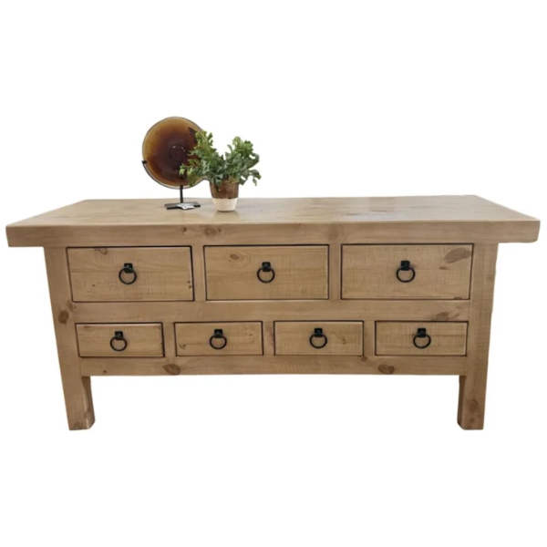 ZVA   ROWAN   ACCENT   TABLE   7DRAWERLATTE - ROWAN7L