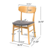 Brilliantine - Dining Chair With Cushion And Wood Frame (Set of 2)