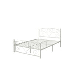Unique Flower Sturdy System Metal Bed Frame With Headboard And Footboard