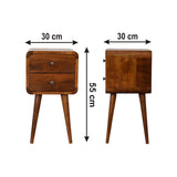 Curved Nightstand