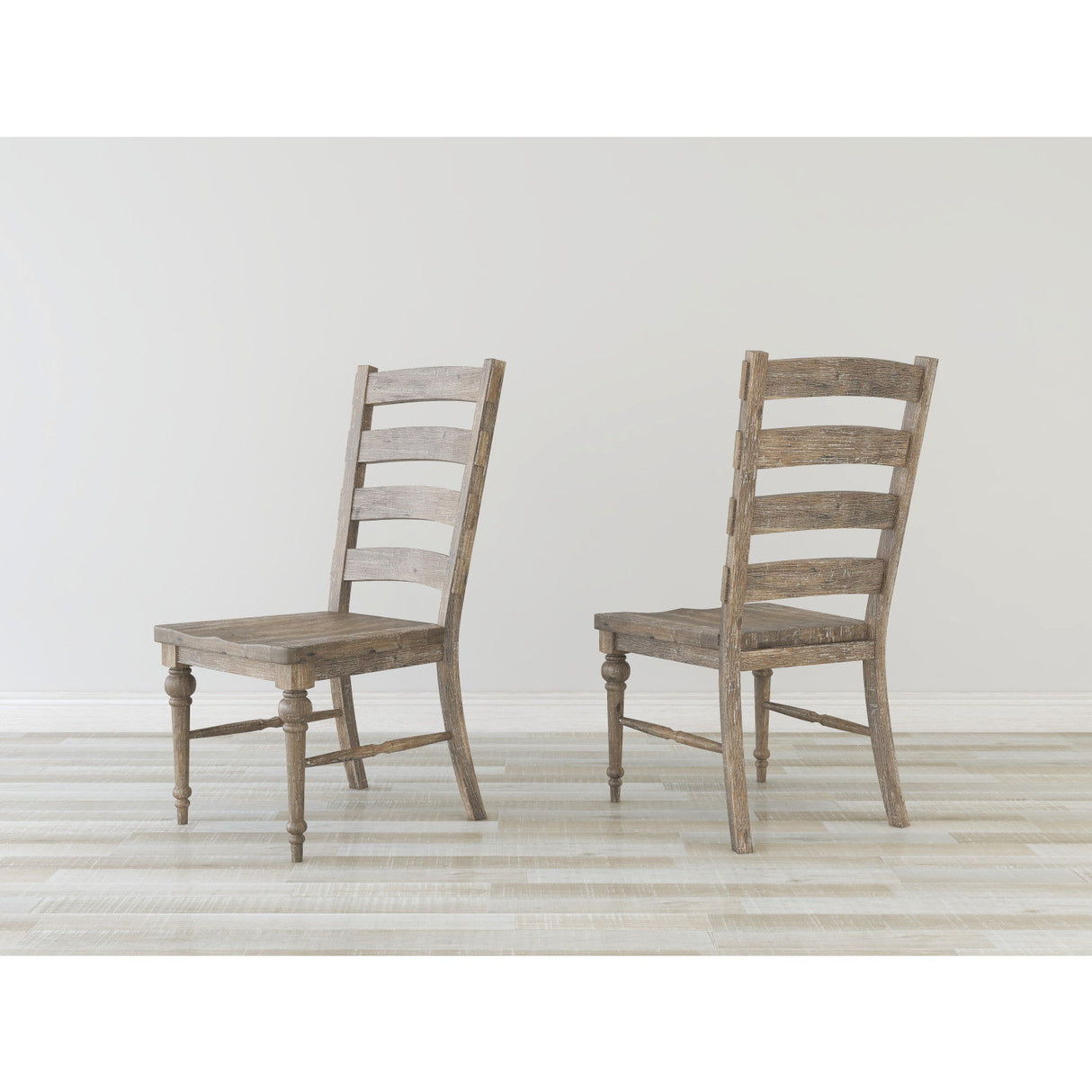 Ladderback Dining Chairs, (Set of 2) - Taupe
