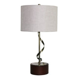 Nightstand Desk Lamp With Twisted Base - White