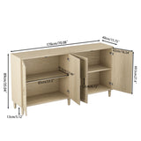 Buffet Cabinet With Adjustable Shelves For Kitchen