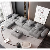 Modern Oversized, Modular Sectional Sofa With Pillows