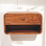 Curve Upper Slot Floating Nightstand