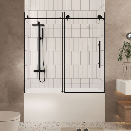 Frameless Shower Door With Handle