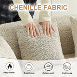 Curved Sectional Sofa With 6 Pillows