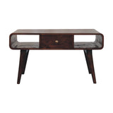 Solid Wood Curved Coffee Table