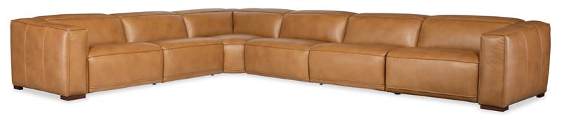 Fresco 6 Seat Sectional 4-Power Recline & Power Headrest - SS404-6PC4-080