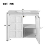 Bathroom Vanity Organizer With Sink, Combo Cabinet Set, Bathroom Storage Cabinet
