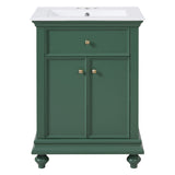 Modern Bathroom Vanity With Tip-Out Drawer And Soft-Close Hinges
