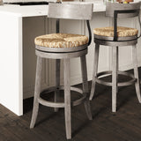 Stool With Natural Seagrass Seat