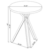Edgerton - Round Height Bistro Bar Table - Dark Oak