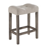 Lucian - Counter Height Pub Table With Tufted Stools
