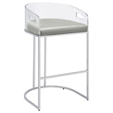 Mello - Upholstered Bar Chair (Set of 2) - Gray