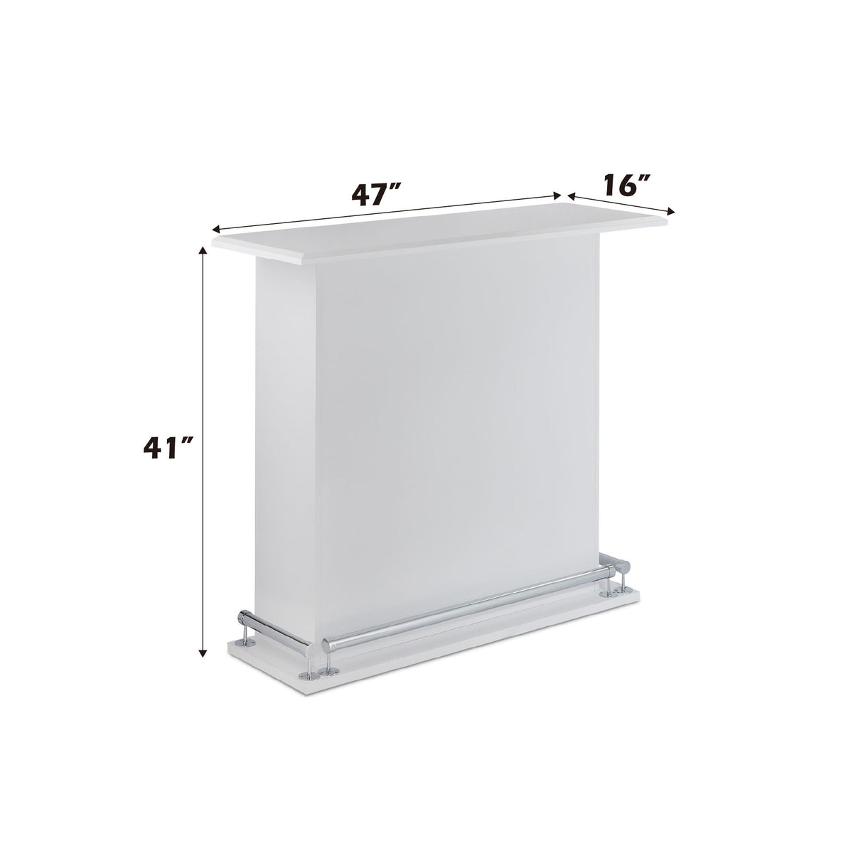 Kite - Bar Table - Gloss White
