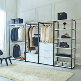 Fiona - Freestanding, Walk-In Closet System - White - Wood