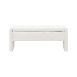 Modern Upholstered Large Bed End Bench With Storage