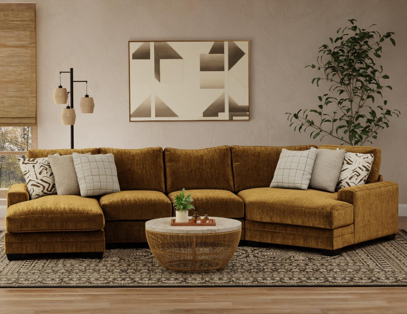 Bonita 3-Piece Sectional - 8005LF+8002NA+8009RF