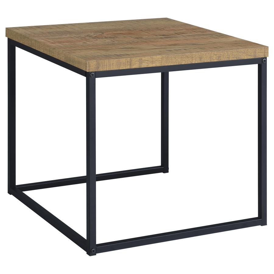 Straden 3-piece Engineered Wood Coffee Table Set Mango and Black - 700144