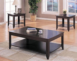 Brooks 3-piece Rectangular Coffee Table Set Cappuccino - 700285