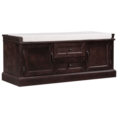 Hearth & Haven Daisy - Storage Bench With 2 Drawers And 2 Cabinets