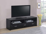 Alton 3-drawer Engineered Wood 61-inch TV Stand Black Oak - 700645