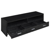 Alton 3-drawer Engineered Wood 61-inch TV Stand Black Oak - 700645